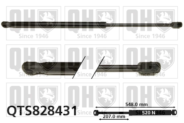 Muelle neumatico maletero Golf VII familiar (2014-2020) original desde 17,15 €