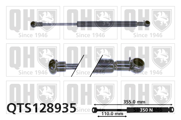 Muelle de capó  para Alfa Romeo 147  937