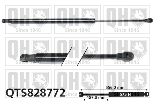 Amortiguador maletero 9811547680 Peugeot/Citroen
