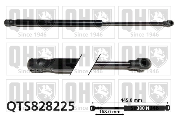 Muelle neumatico maletero para Peugeot 607 (9D, 9U)