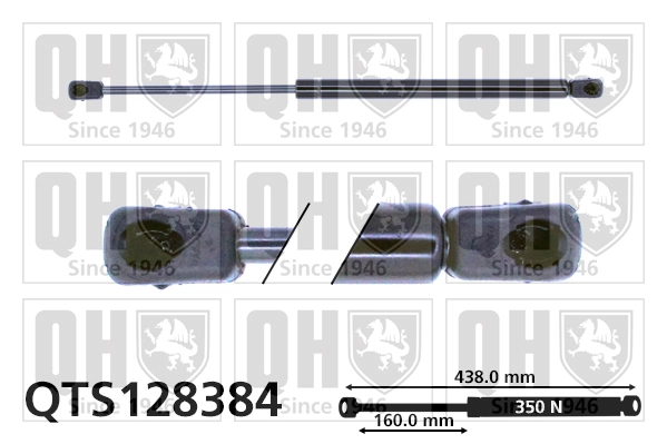 Amortiguador maletero para Opel Omega 25, 26, 27