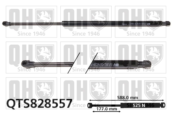Amortiguador maletero para Opel GRANDLAND A18, P1UO
