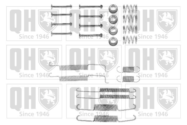 Kit de montaje de zapatas de freno traseras 2060 Febi