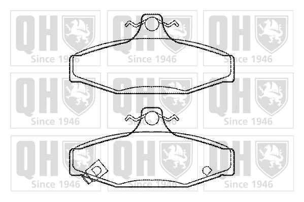 SP1066 Hyundai/Kia Pastillas freno traseras