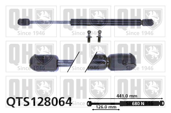 Muelle neumatico maletero para Renault 11  (BC37)