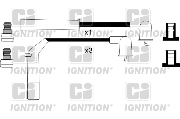Cables de alta tensión, juego Toyota Hiace IV (1995-2011)