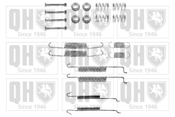 Kit de montaje de zapatas de freno traseras Audi 80 