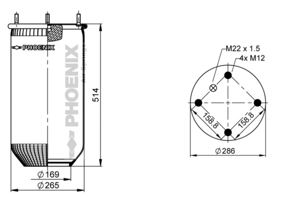 Comprar 813MB Continental/Siemens Bolsa de aire del eje trasero