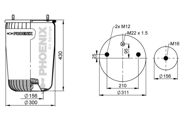 Comprar RML75992 Blacktech Bolsa neumática del eje