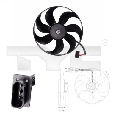 Electroventilador del motor Volkswagen Golf IV (1997-2008)