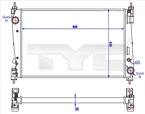 Radiadores Punto  hatchback (2005-2018) original desde 74,05 €