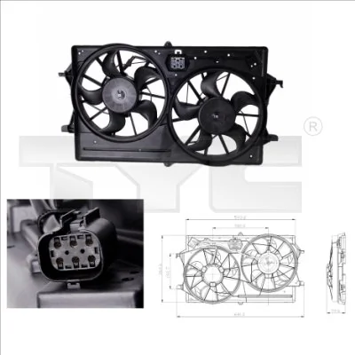 Precio del repuesto Ventilador de refrigeración del motor Focus I sedán