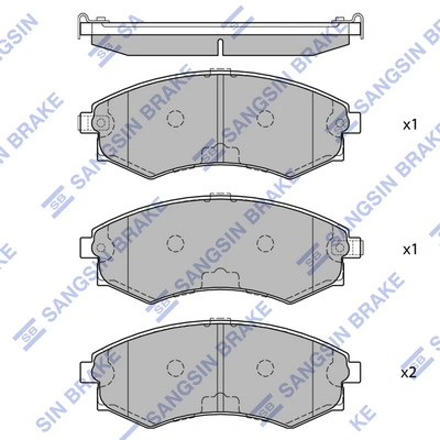  Pastillas de freno Mitsubishi Galant 6