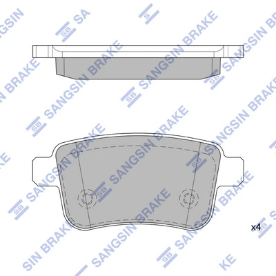 Pastillas traseras Renault (RVI) 8660006310