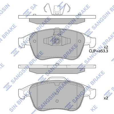 Pastillas de freno delanteras Nissan/Infiniti 440608746R