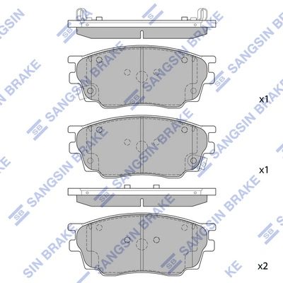 Pastillas de freno delanteras Mazda 323 F VI