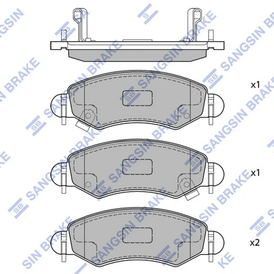Pastillas de freno 5581084E01 Subaru