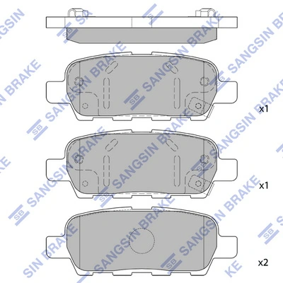 Pastillas traseras Renault (RVI) 440605435R