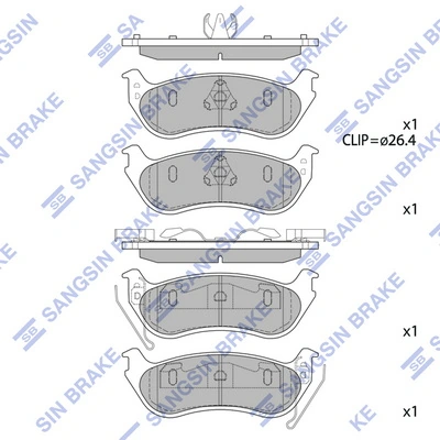 Comprar 2AMV4882AC Chrysler Pastillas de freno traseras