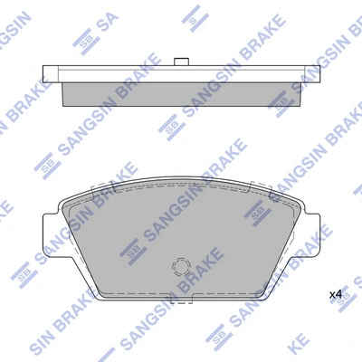  Pastillas de freno traseras Mitsubishi Galant 6