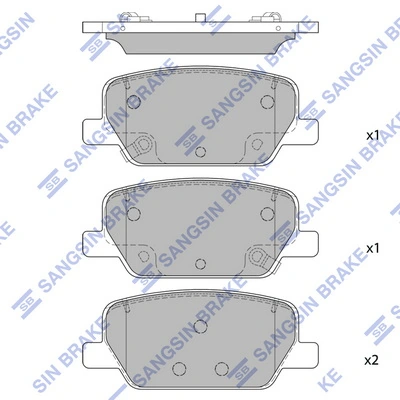 Pastillas traseras Hyundai Santa Fe IV (TM, TMA)