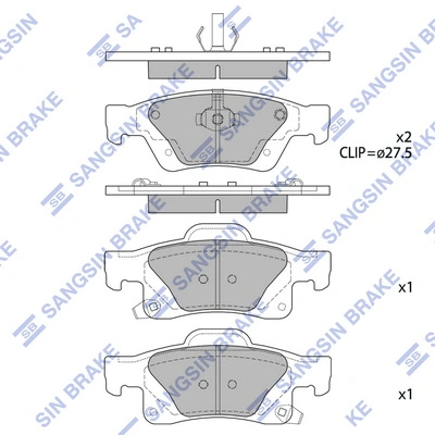 Comprar K2AMV4386AC Fiat/Alfa/Lancia Pastillas de freno traseras