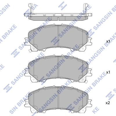 Pastillas delanteras para Infiniti Q50  V37