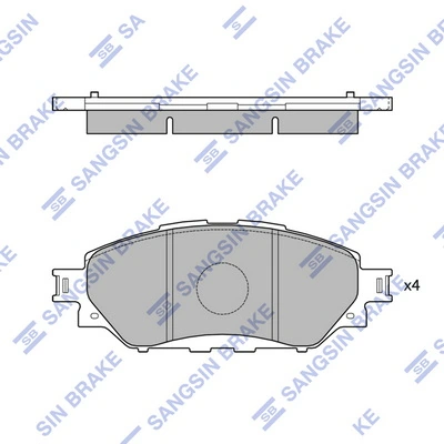 Pastillas delanteras para Toyota Hilux  GUN12, GUN13
