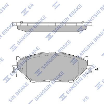 Pastillas delanteras para Lexus IS  E2