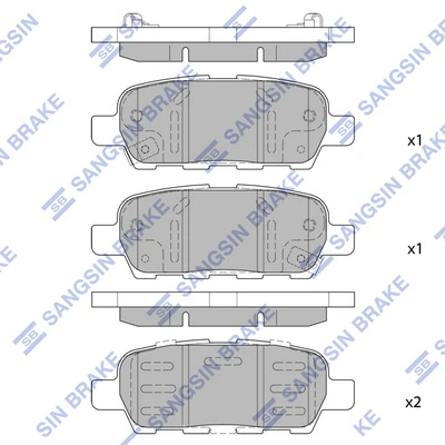 440605435R Renault (RVI) Pastillas freno traseras