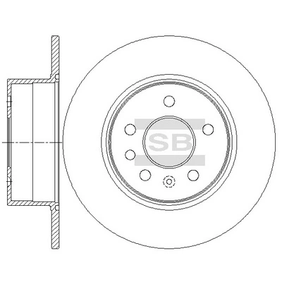 Disco de freno trasero 5391578 General Motors