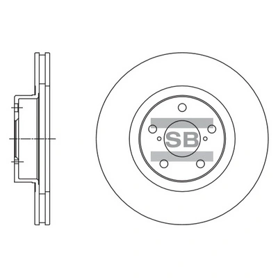 Disco de freno delantero para Subaru Impreza I (GC)