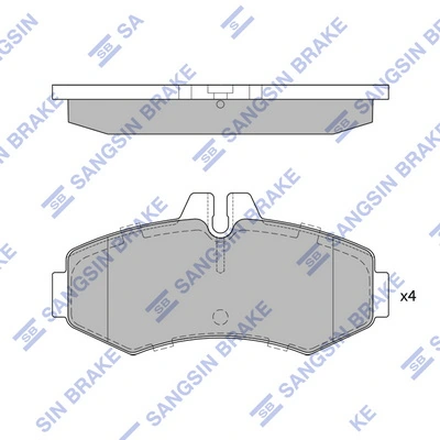 FD6783E Necto Pastillas delanteras