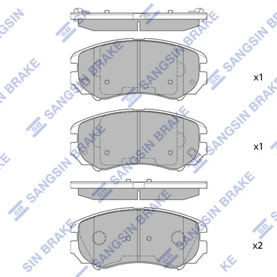 Pastillas de freno delanteras KIA Sportage II