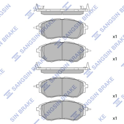 Pastillas delanteras para Subaru Outback V B15, BS