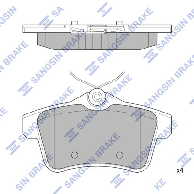 Pastillas freno traseras para Peugeot 3008 II MC, MR, MJ, M4