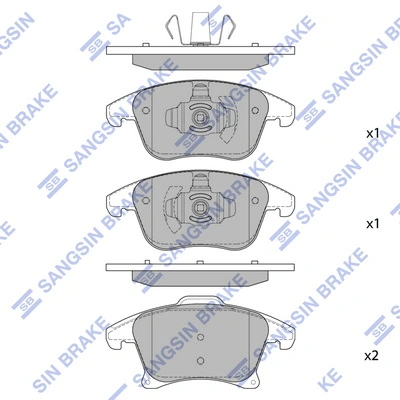 Pastillas delanteras para Ford Galaxy III CK