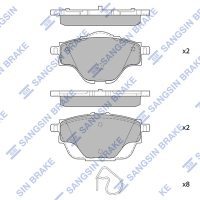  Pastillas de freno traseras Citroen C4 