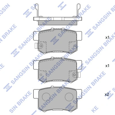 43022TL0G51 Toyota Pastillas freno traseras