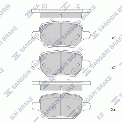 42788828 General Motors Pastillas freno traseras