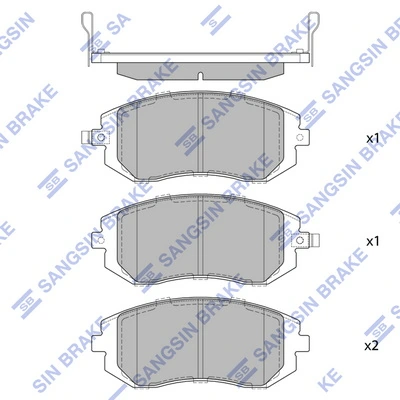  Pastillas de freno delanteras Subaru Impreza 3