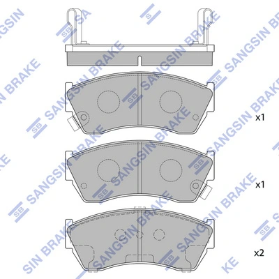  Pastillas de freno delanteras Suzuki Swift 2