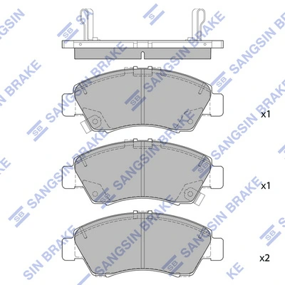 Pastillas freno delanteras Honda Civic VI hatchback (MA,MB) (1994 - 1997) precio, desde 20,03 EUR
