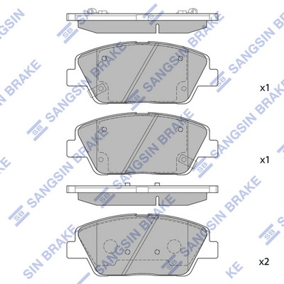 Pastillas de freno delanteras Renault (RVI) 8550502603