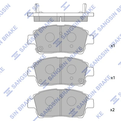 Pastillas delanteras para Toyota Prius  NHW20