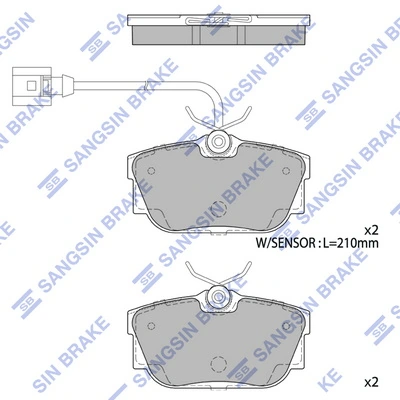 Pastillas traseras Volkswagen Transporter T3