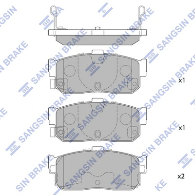 Pastillas traseras de freno Nissan Almera CLASSIC sedán (B10RS) (2006 - 2012) precio, desde 20,87 EUR