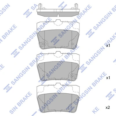 Pastillas freno traseras para Toyota RAV4 I XA