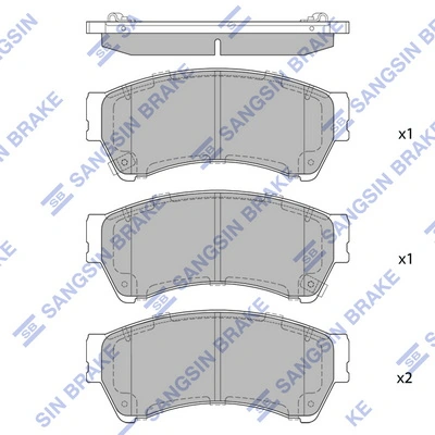 Pastillas de freno SKBP0010421 Stark