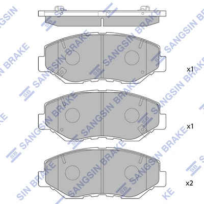 Pastillas de freno delanteras Honda CR-V II